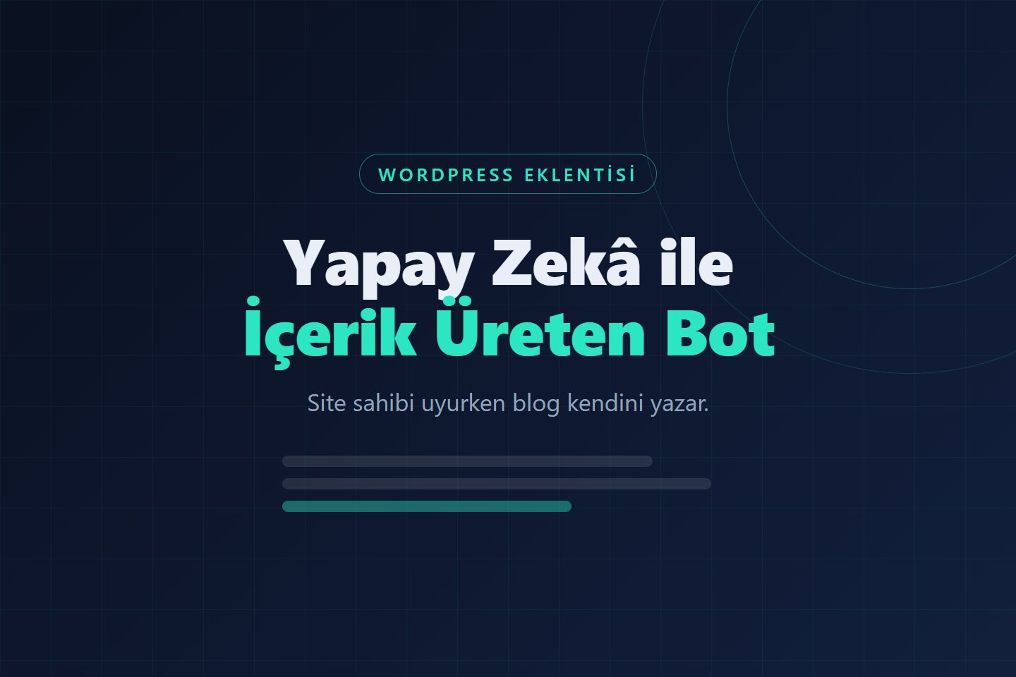 WordPress AI İçerik Botu — ekran görüntüsü